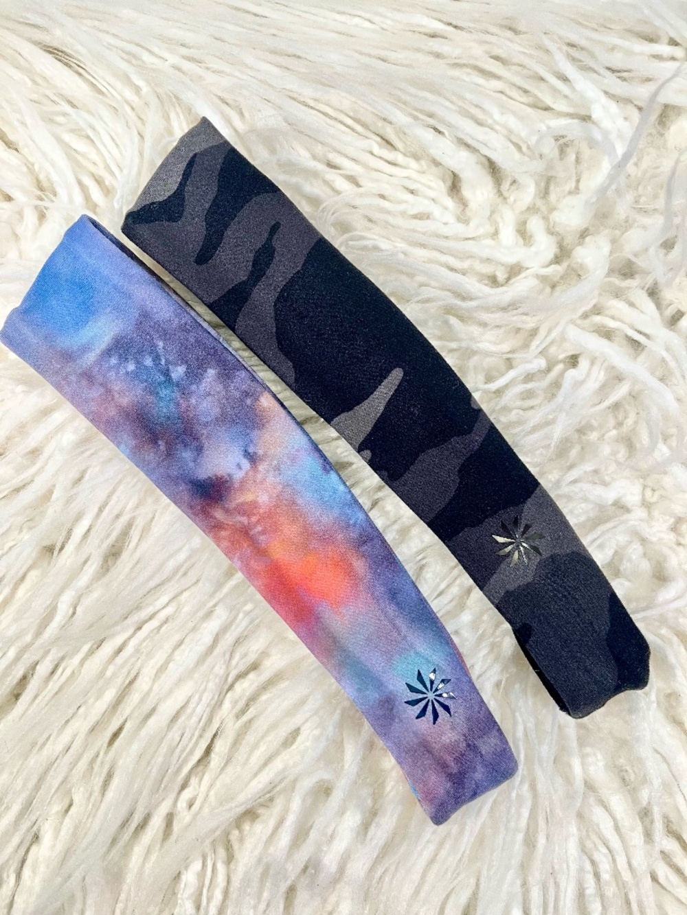 Athleta Girls "Set of Headbands in Came & Galaxy"